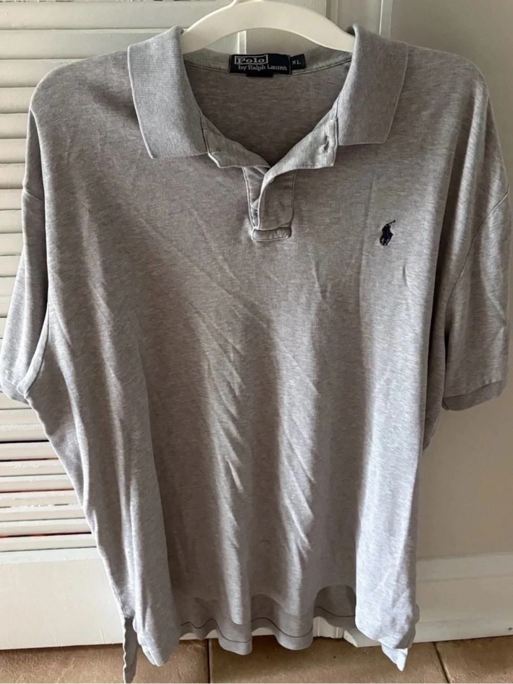 Polo Ralph Lauren Men’s XL Short Sleeve Custom Fit Soft Polo Shirt Gray